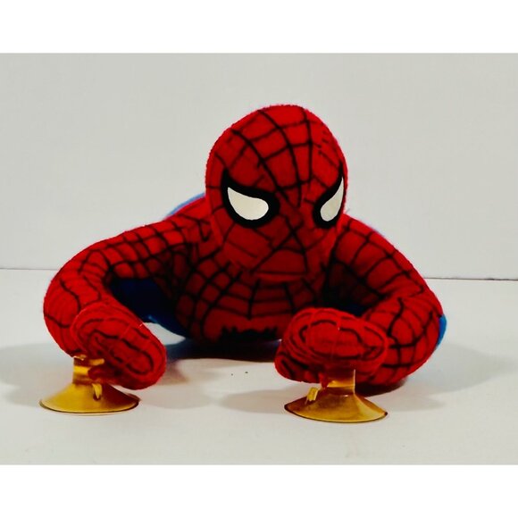 Marvel Spider-Man Superhero Plush With Suction Cups 1999  Kelly Toy 9” - Picture 1 of 10